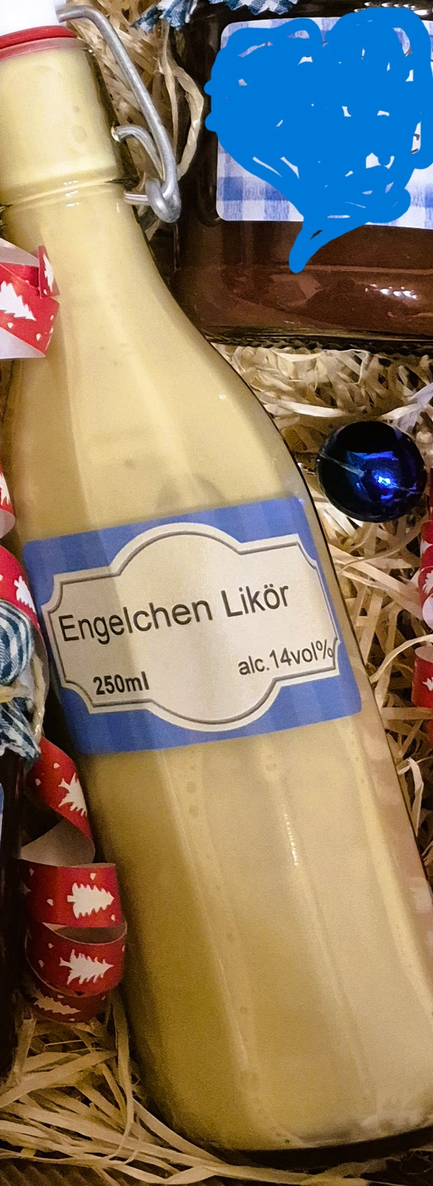 Himbeer Likör Flasche